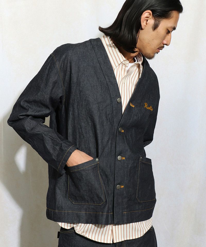 ROTAR(ローター)】11oz Denim Cardigan デニムカーディガン(rt2512002