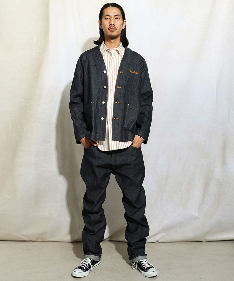 ROTAR(ローター)】11oz Denim Cardigan デニムカーディガン(rt2512002
