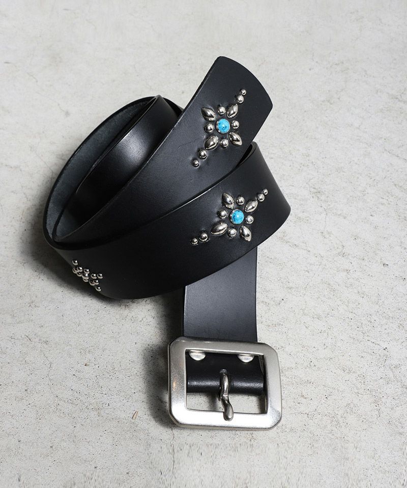 ROTAR(ローター)】Liscio leather Studs Belt ベルト(rt2489015