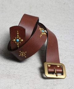 ROTAR(ローター)】Liscio leather Studs Belt ベルト(rt2489015