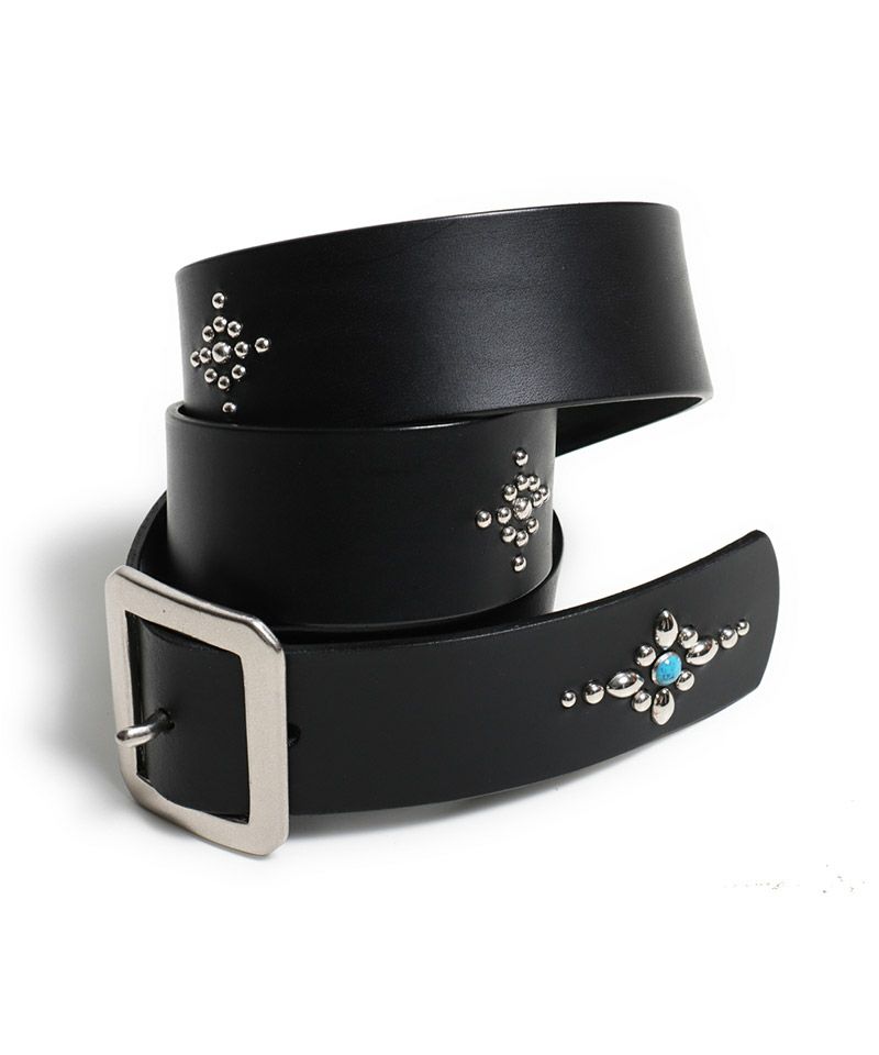 ROTAR(ローター)】Liscio leather Studs Belt ベルト(rt2489015