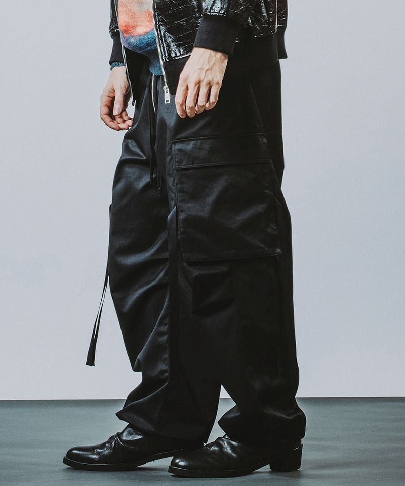 50%OFF【NO ID.(ノーアイディー)】ﾌﾛﾝﾄZIPﾜｲﾄﾞｶｰｺﾞPT パンツ(856006