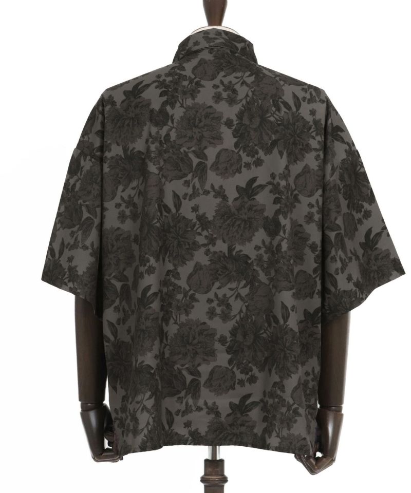 総花柄シャツ 国内正規 GUCCI ボタニカル ボウタイ シャツ 総柄シャツ