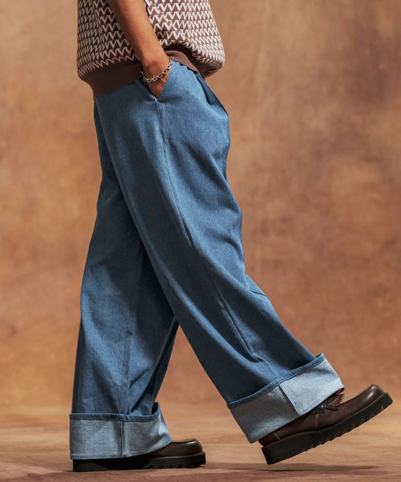 Jih Nunc(ジーヌンク)】10ozロールアップワイドデニムパンツ(JIH-R1080