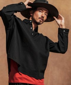 Jih Nunc(ジーヌンク)】コットンリネンプルオーバーシャツ(JIH-R1081