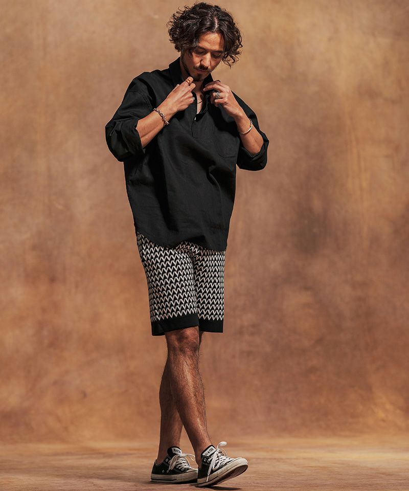 ジーヌンク Jih Nunc 総柄ジャガードニットショート 楽天市場】【Jih Nunc(ジーヌンク)】総柄ジャガードニットショート