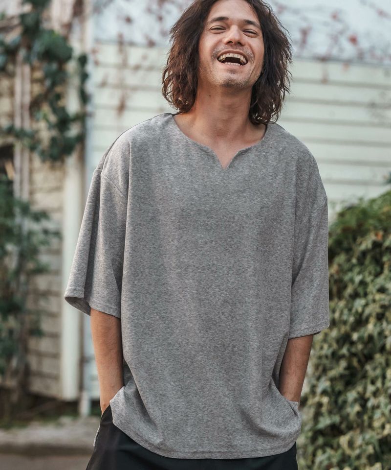 GENKAI REVOLVER!! Tシャツ ホワイト Msize インレイジャガード刺繍Tシャツ｜MEN｜251HSC90-368E｜AZUL BY MOUSSY