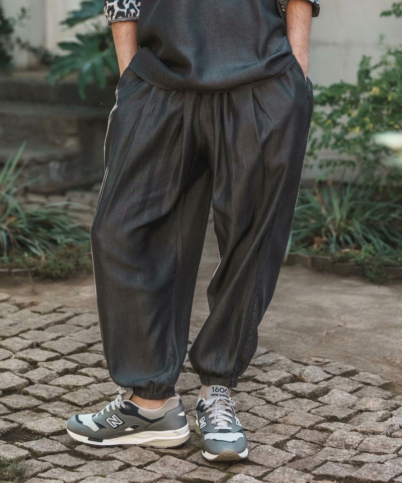 CAMBIO(カンビオ)】Silky Denim Balloon Pants デニムバルーン