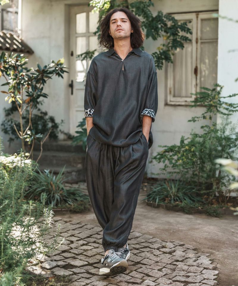 CAMBIO(カンビオ)】Silky Denim Balloon Pants デニムバルーン