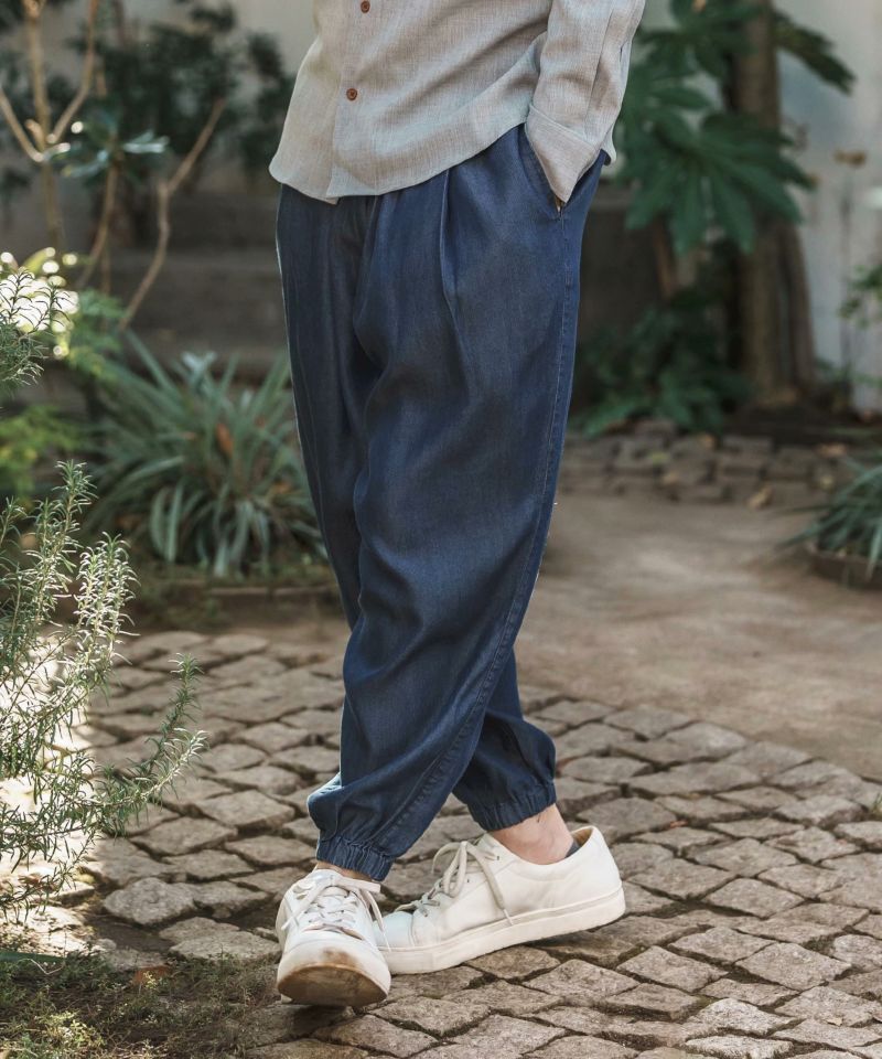 CAMBIO カンビオ パッチワーク ダメージ バルーン イージーデニム CAMBIO(カンビオ)】 Diamond Quilted Denim Balloon Pants