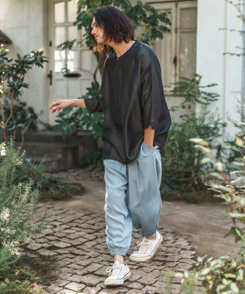 CAMBIO(カンビオ)】Silky Denim Balloon Pants デニムバルーン