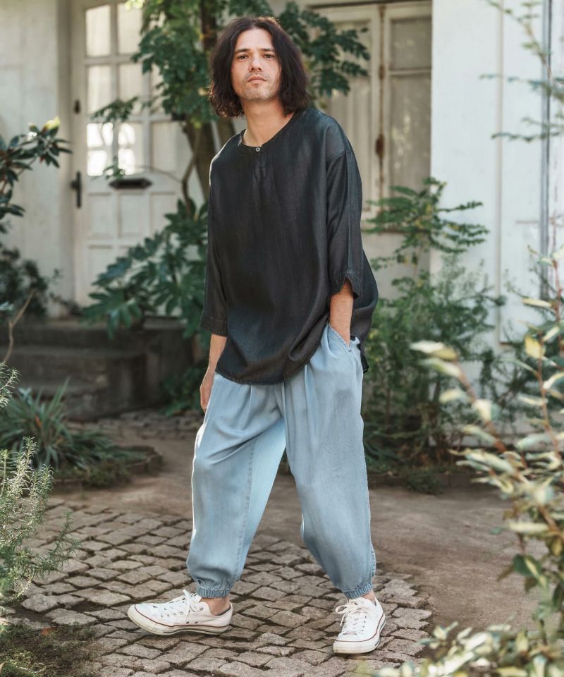 CAMBIO(カンビオ)】Silky Denim Balloon Pants デニムバルーン