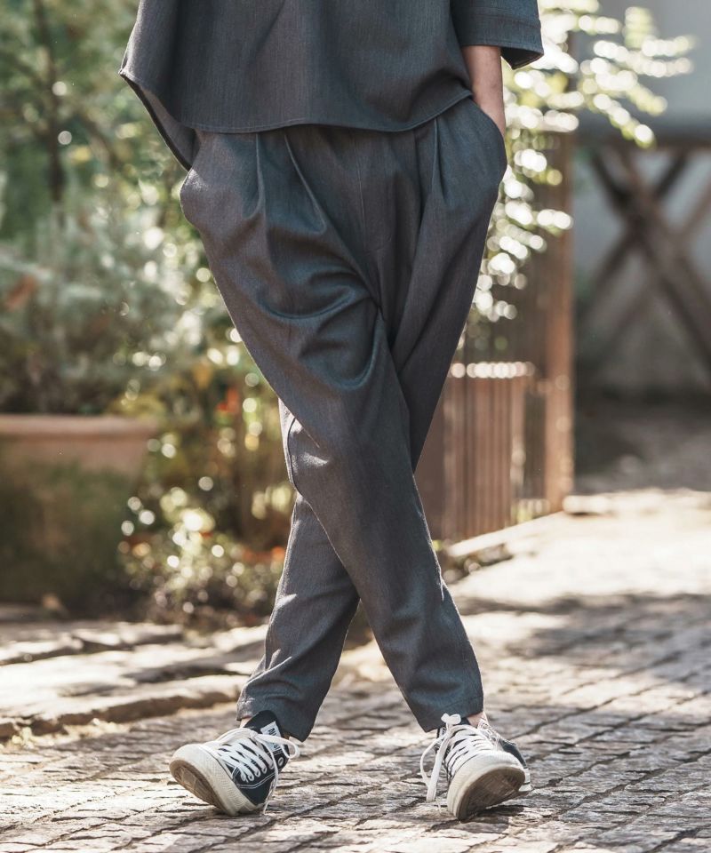 CAMBIO(カンビオ)】Denim Like Drape Sarrouel Pants サルエル