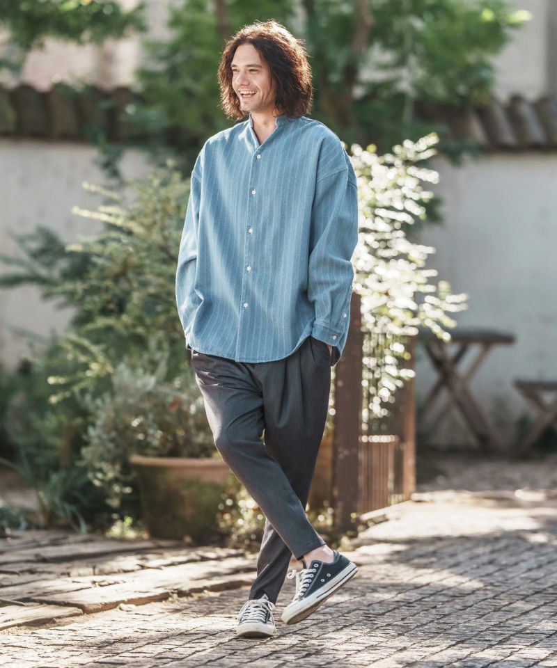 CAMBIO(カンビオ)】Denim Like Drape Sarrouel Pants サルエル