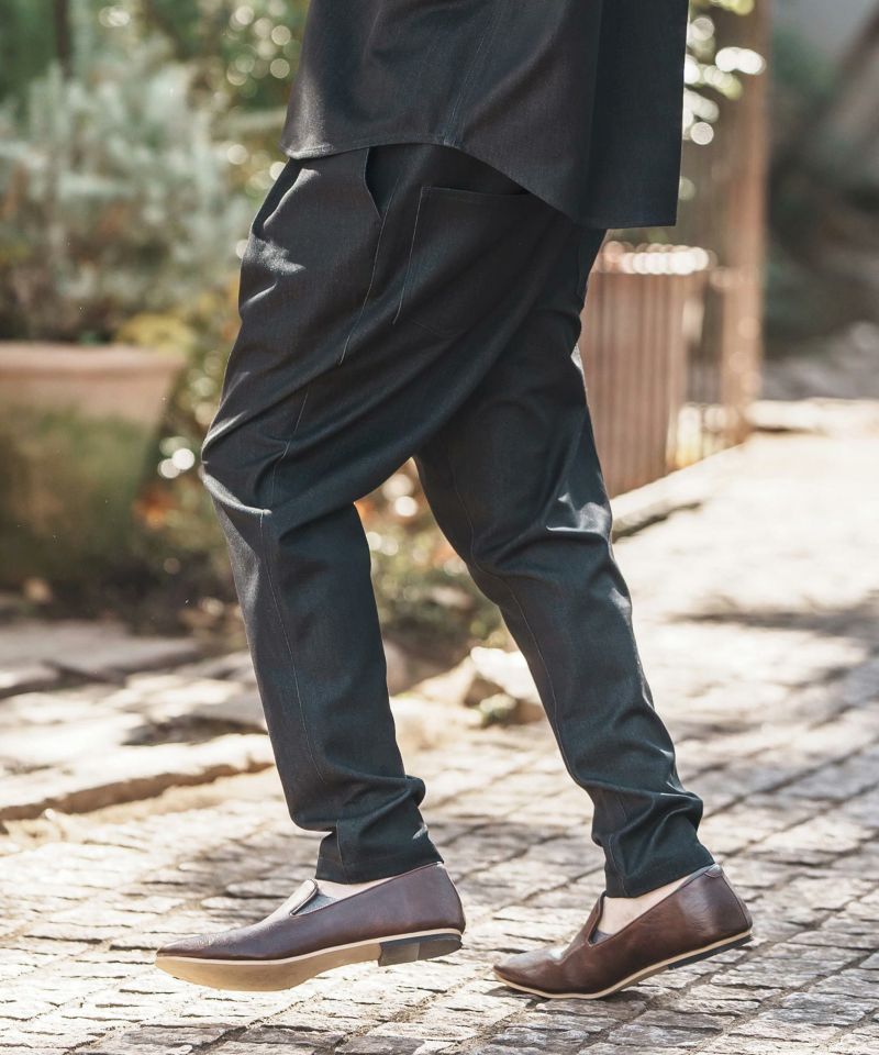 CAMBIO(カンビオ)】Denim Like Drape Sarrouel Pants サルエル