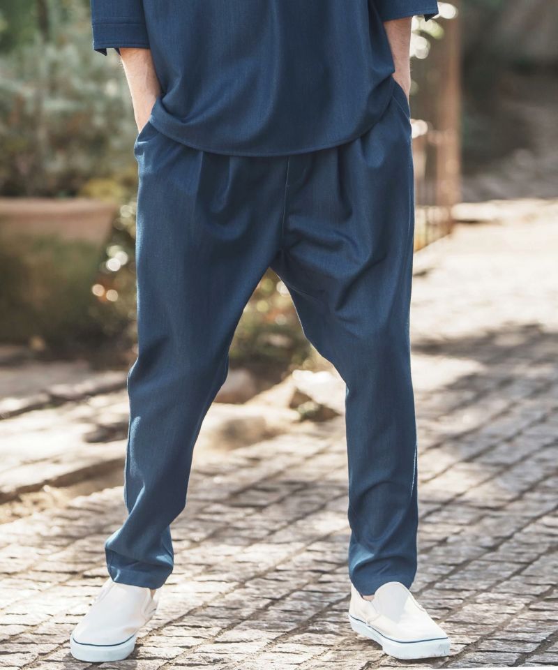 CAMBIO(カンビオ)】Denim Like Drape Sarrouel Pants サルエル