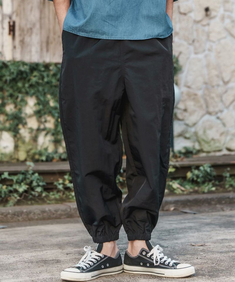 カンパニョーロ　パンツ CAMBIO(カンビオ)】ナイロンテーパードジョグパンツ(CMB-R0148