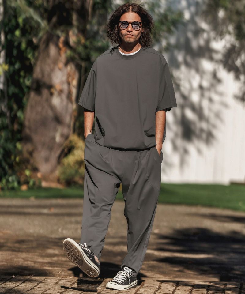 CAMBIO(カンビオ)】Stretch Nylon Balloon Silhouette Easy Pants