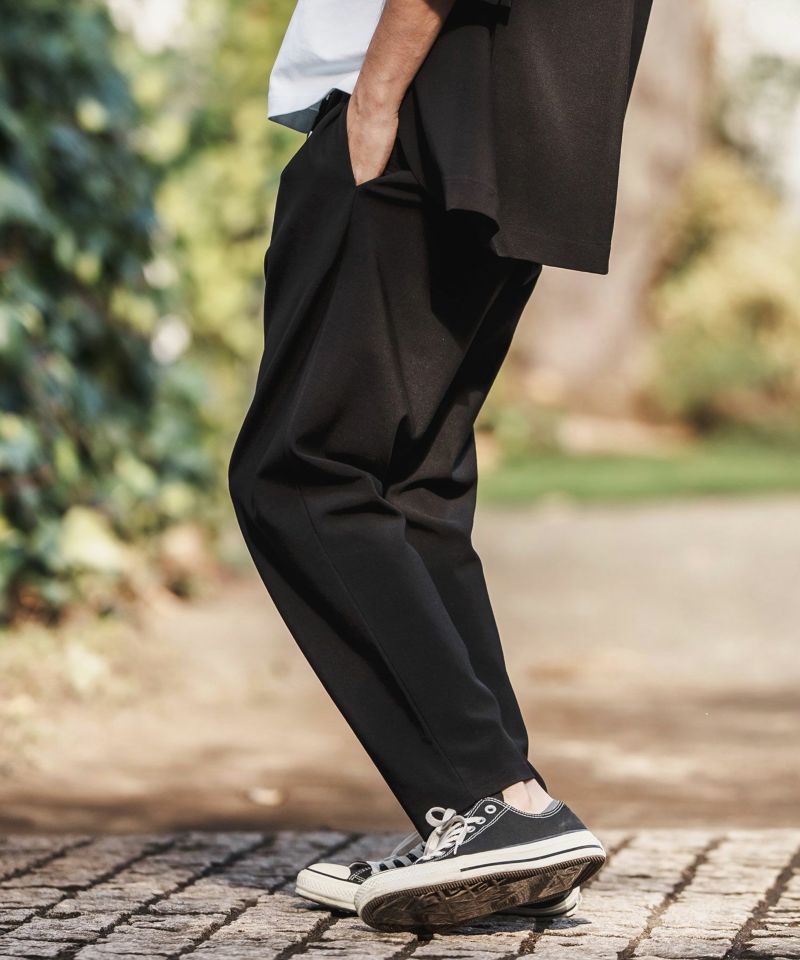 CAMBIO(カンビオ)】Ripple Cut sew Relax Tapered Pants