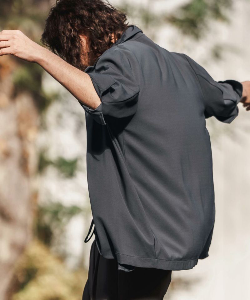 CAMBIO(カンビオ)】Ripple Cut sew 3-4 Sleeve Jacket 半端袖