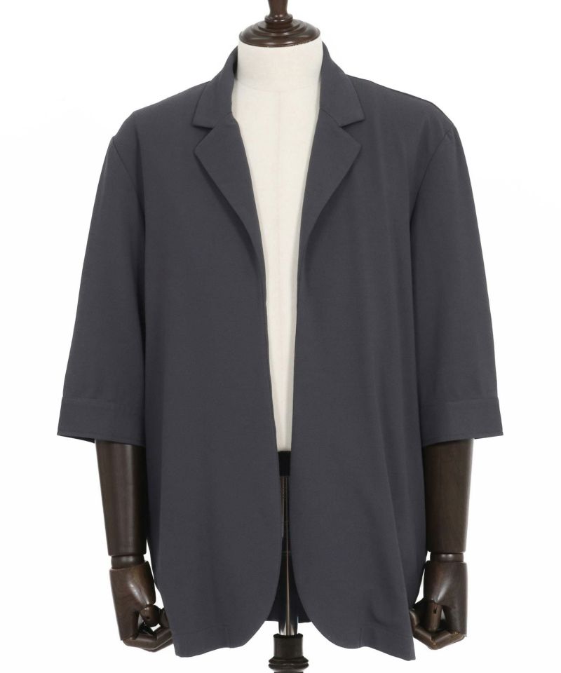 CAMBIO(カンビオ)】Ripple Cut sew 3-4 Sleeve Jacket 半端袖