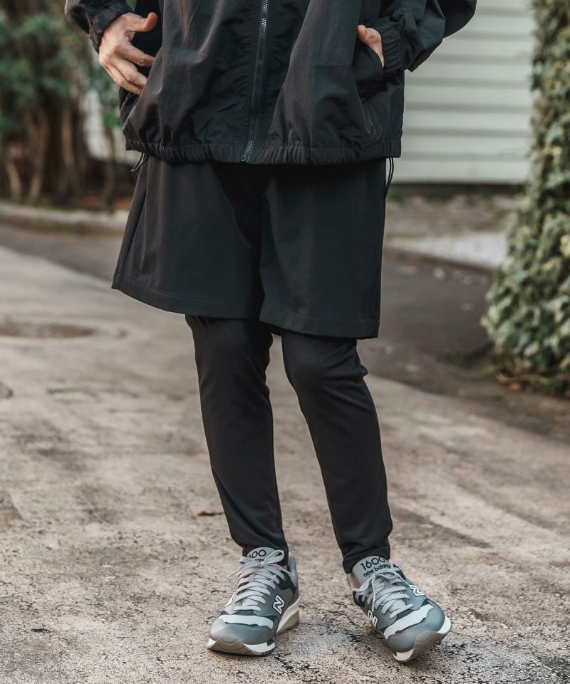 CAMBIO(カンビオ)】Monotone Layered Pants レイヤードパンツ