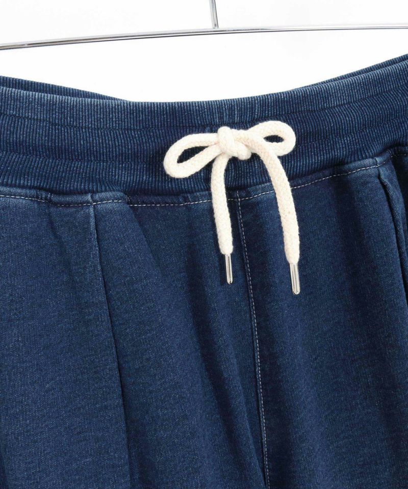 CAMBIO(カンビオ)】Indigo Sweat Tuck Pants スウェットタック