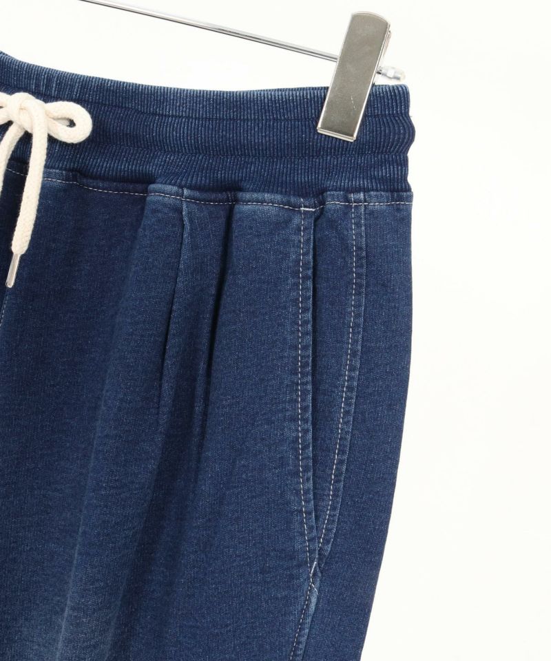 CAMBIO(カンビオ)】Indigo Sweat Tuck Pants スウェットタック