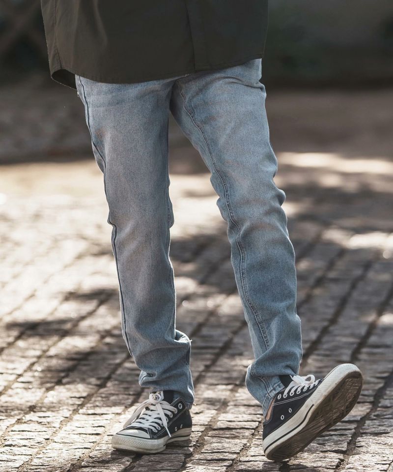 パンツ CAMBIO Damage Paint Stretch Denim Pants 30%OFF【CAMBIO(カンビオ)】Damage Stretch Denim Skinny Pants