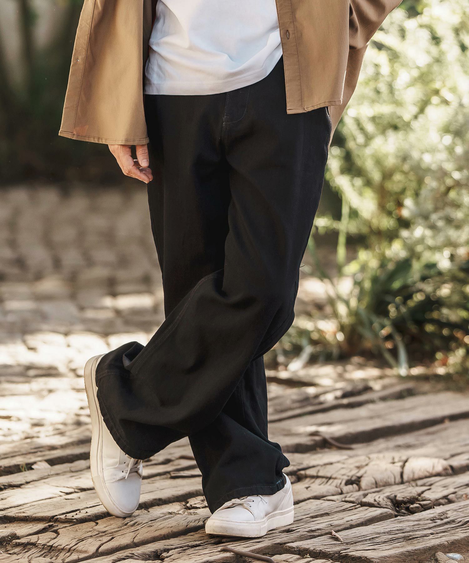 CAMBIO(カンビオ)】Half Easy Wide Denim Painter Pants ペインター