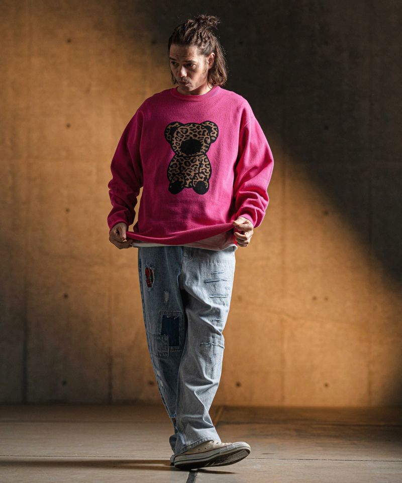 GLIMCLAP(グリムクラップ)】 Distressed denim pants デニム