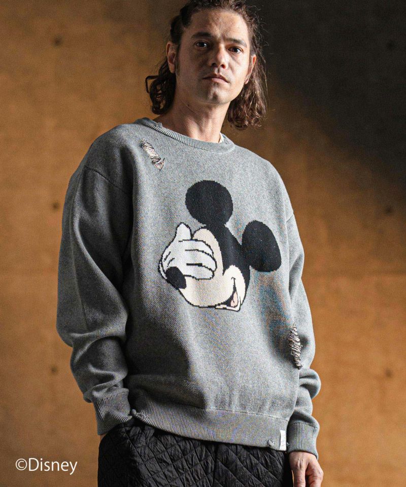 50%OFF【GLIMCLAP(グリムクラップ)】Jacquard cotton fabric sweater