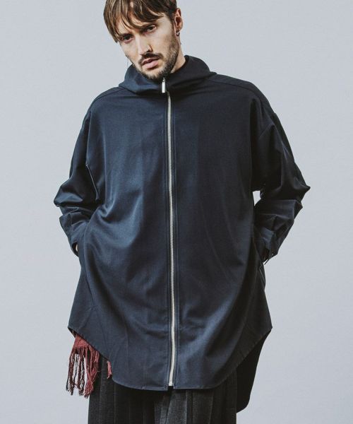 30%OFF【NO ID.(ノーアイディー)】ﾌｰﾃﾞｯﾄﾞZIPﾛﾝｸﾞSH シャツ(456006-947S)