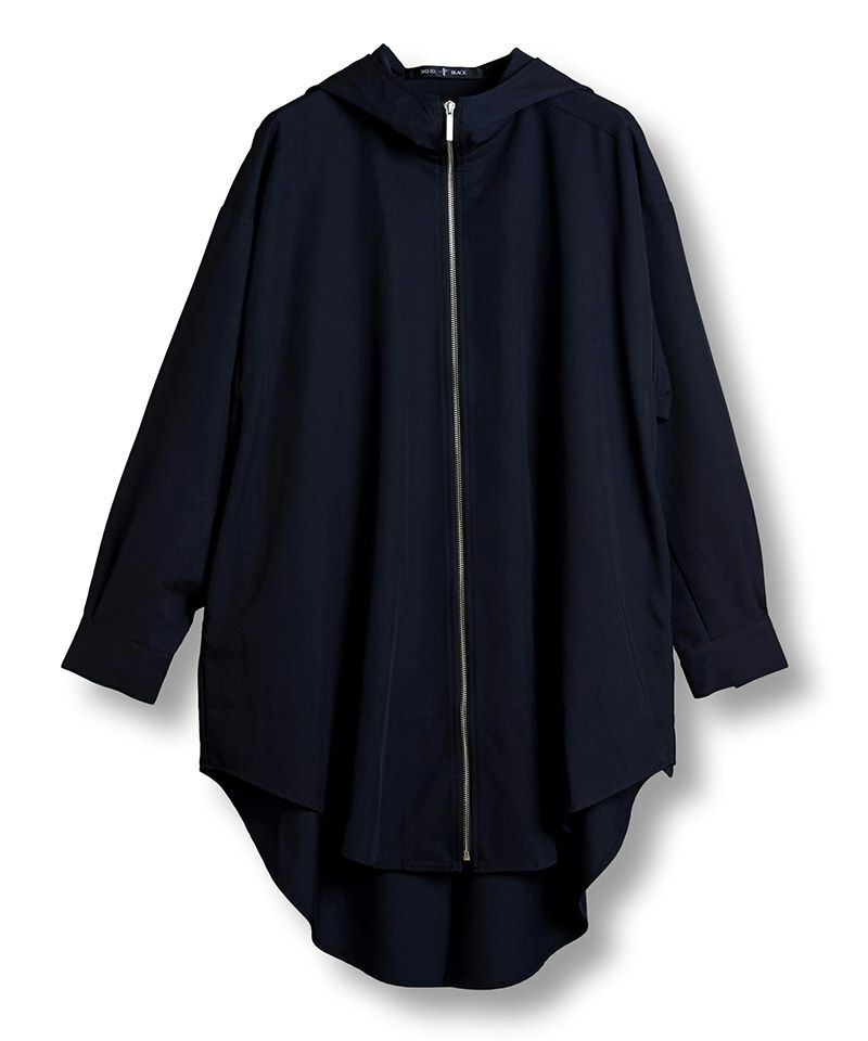 30%OFF【NO ID.(ノーアイディー)】ﾌｰﾃﾞｯﾄﾞZIPﾛﾝｸﾞSH シャツ