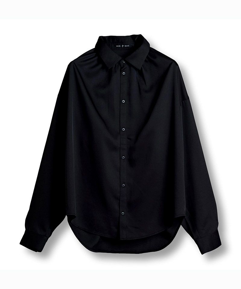 NOID ノーアイディー　黒　リンクル加工　長袖シャツ　サイズ2 ノーアイディー半袖Tシャツ|メンズBIG-T - Master Piece