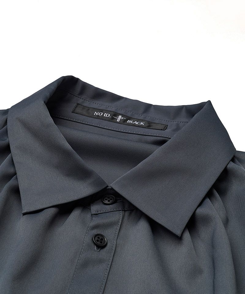 30%OFF【NO ID.(ノーアイディー)】ﾈｸﾀｲ付ﾈｯｸｷﾞｬｻﾞｰBIG-SH シャツ