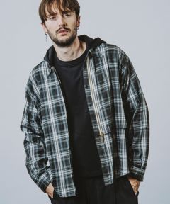 【nofivezero様】専用 50%OFF【NO ID.(ノーアイディー)】ZIPﾌｰﾄﾞBIG-SH シャツ(856006