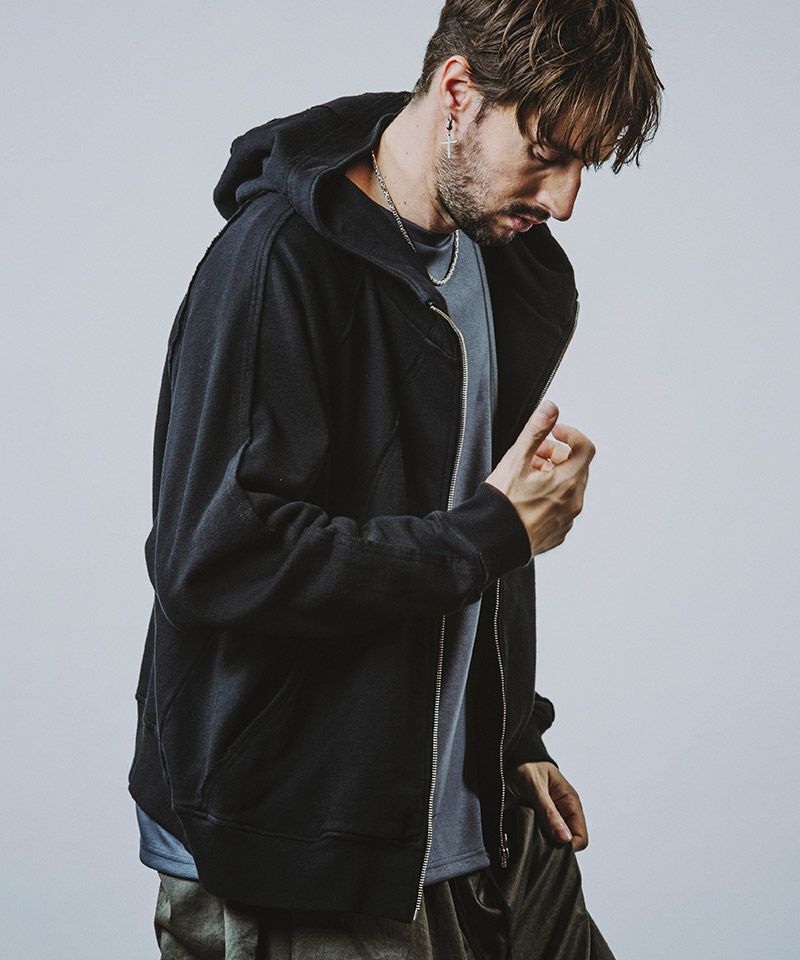 50%OFF【NO ID.(ノーアイディー)】ﾏﾙﾁｼｰﾑﾌｰﾃﾞｯﾄﾞﾊﾟｰｶ(456006