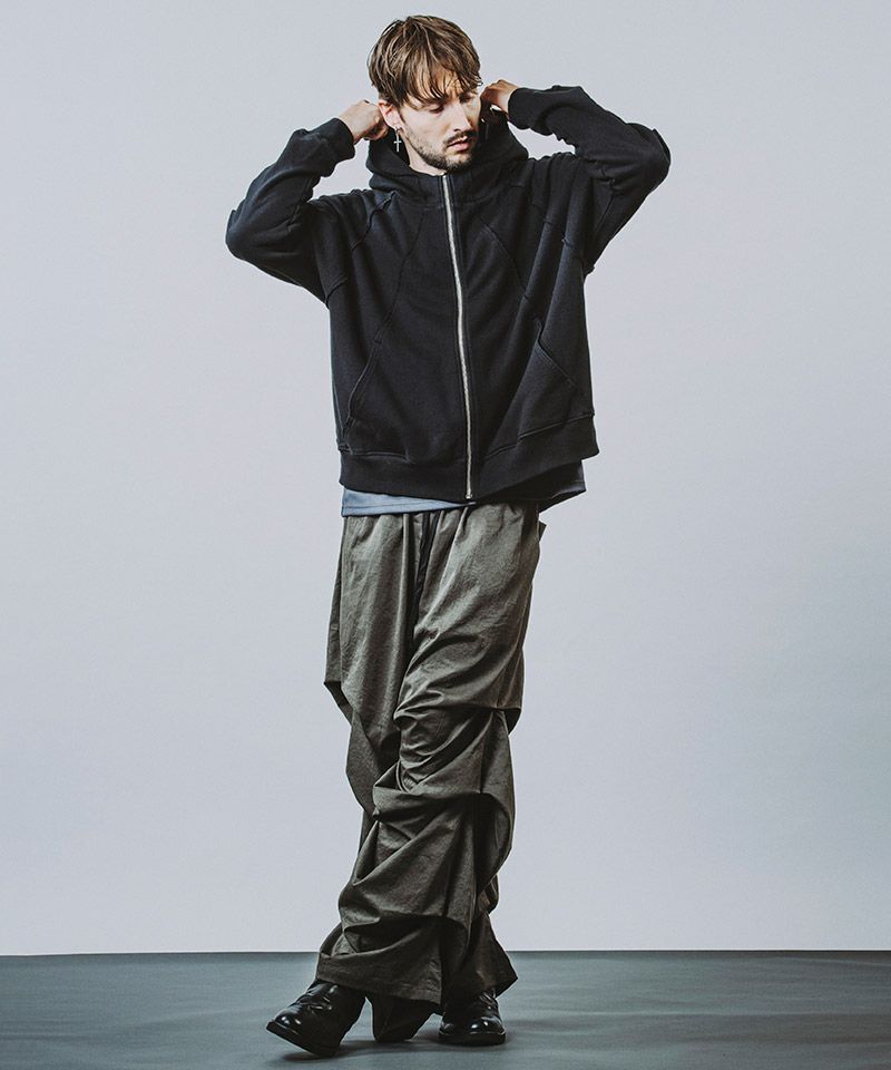 50%OFF【NO ID.(ノーアイディー)】ﾏﾙﾁｼｰﾑﾌｰﾃﾞｯﾄﾞﾊﾟｰｶ(456006