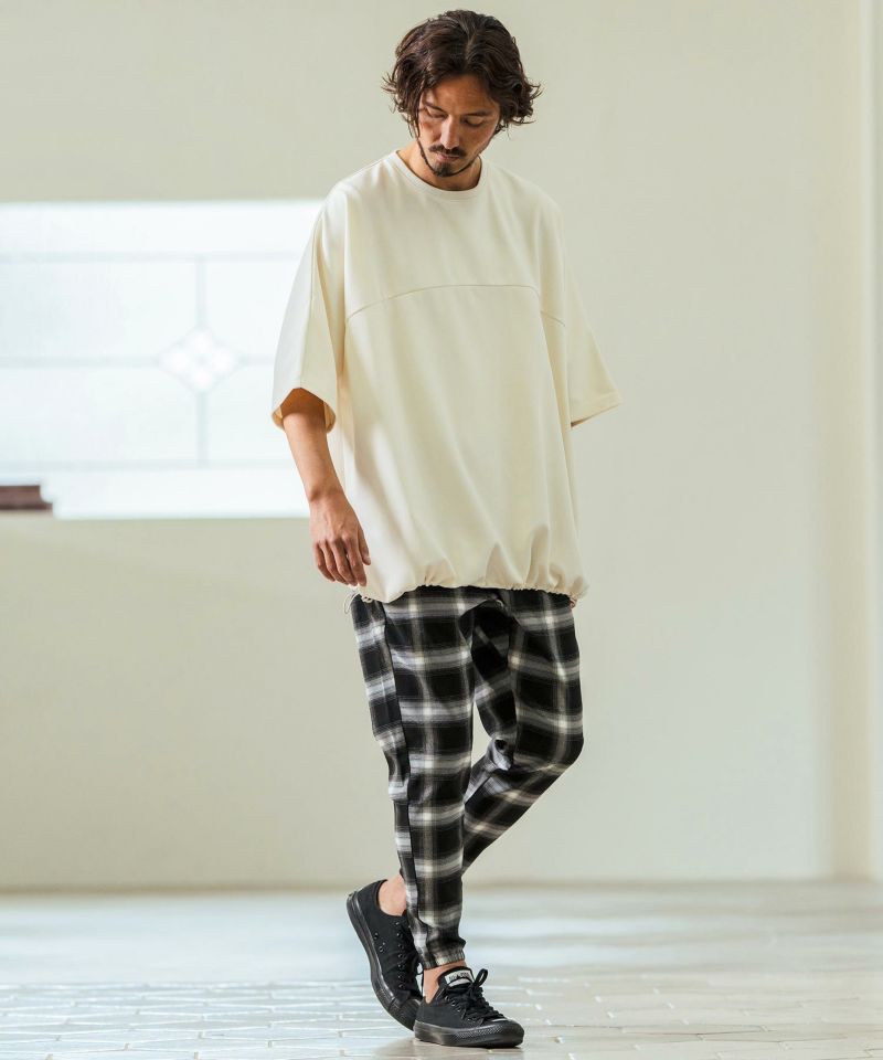 Magine(マージン)】Tricot Mesh Drawcord T-shirts Tシャツ(MGN