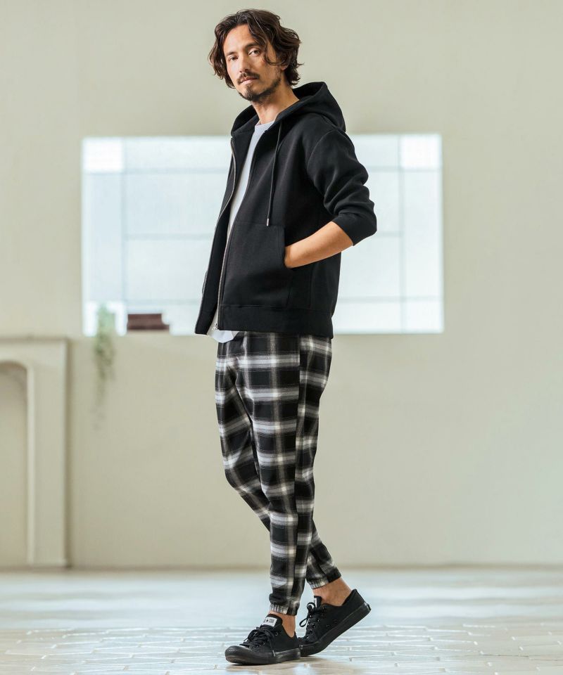 【※マギーページ】 Magine(マージン)】Fraise Stitch 3-4 Sleeve Zip Up Hoodie ジップ