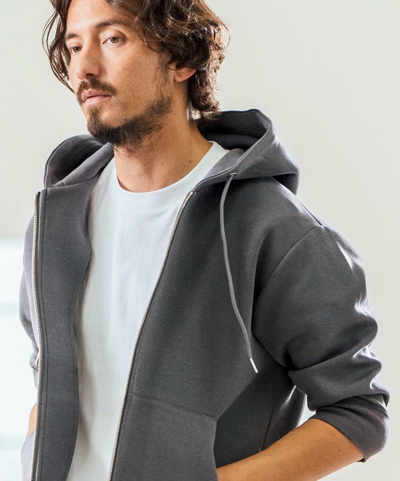 Magine(マージン)】Fraise Stitch 3-4 Sleeve Zip Up Hoodie ジップ