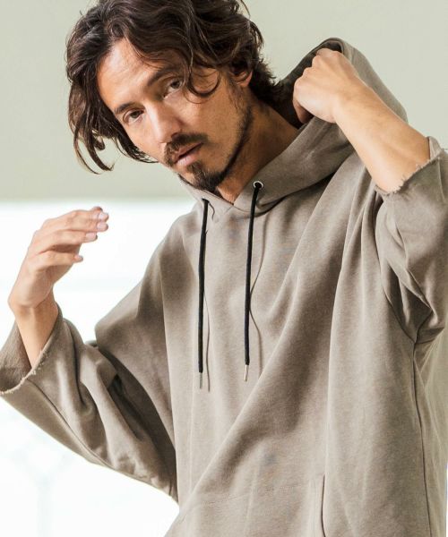 【Magine(マージン)】Aging Fabric 3-4 Sleeve Pullover パーカー(MGN-251-004)