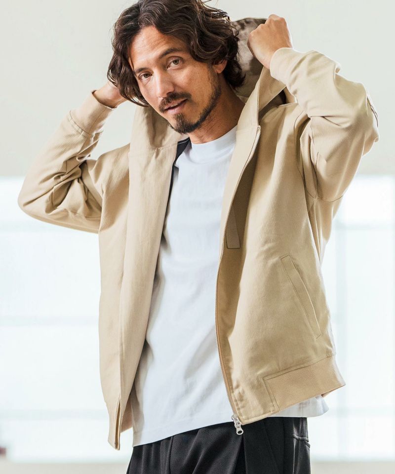 Magine(マージン)】Cotton Jacquard Stretch Fabric Hooded Magine(マージン)】Cotton Jacquard Stretch Fabric Hooded