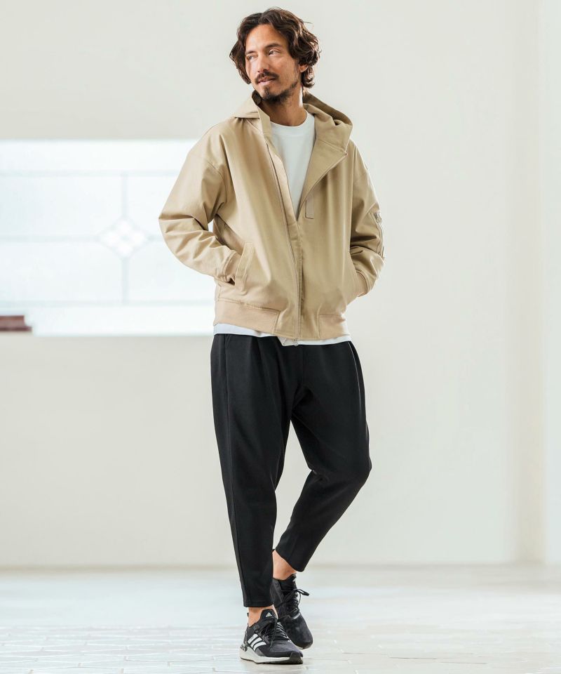 Magine(マージン)】Cotton Jacquard Stretch Fabric Hooded