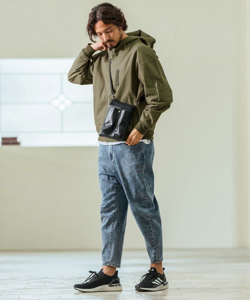 Magine(マージン)】Cotton Jacquard Stretch Fabric Hooded
