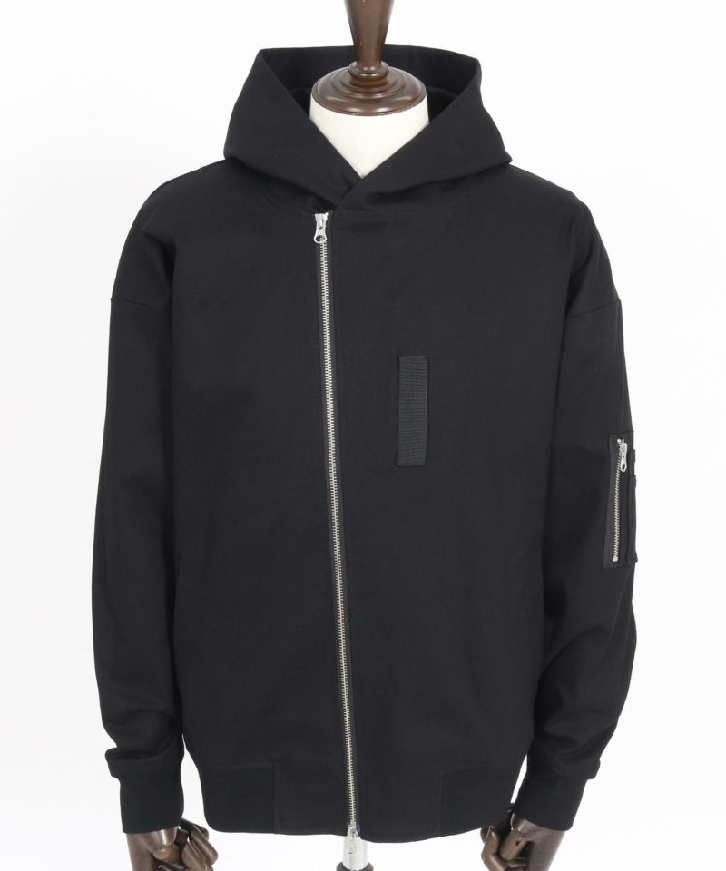 Magine(マージン)】Cotton Jacquard Stretch Fabric Hooded