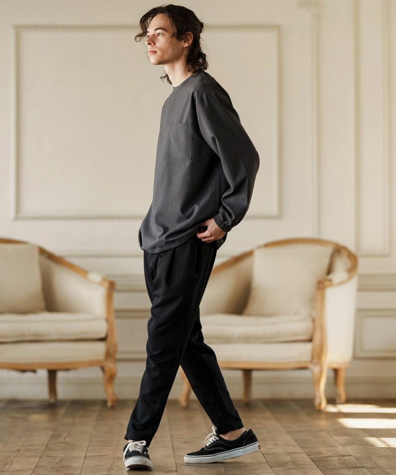 CAMBIO(カンビオ)】Two Tuck Sarrouel Slacks サルエルパンツ