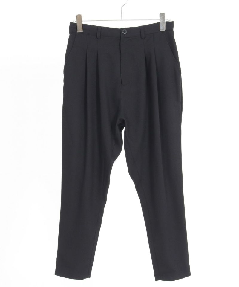 CAMBIO・サルエルスーパーストレッチパンツ・ブラック CAMBIO(カンビオ)】Two Tuck Sarrouel Slacks サルエルパンツ