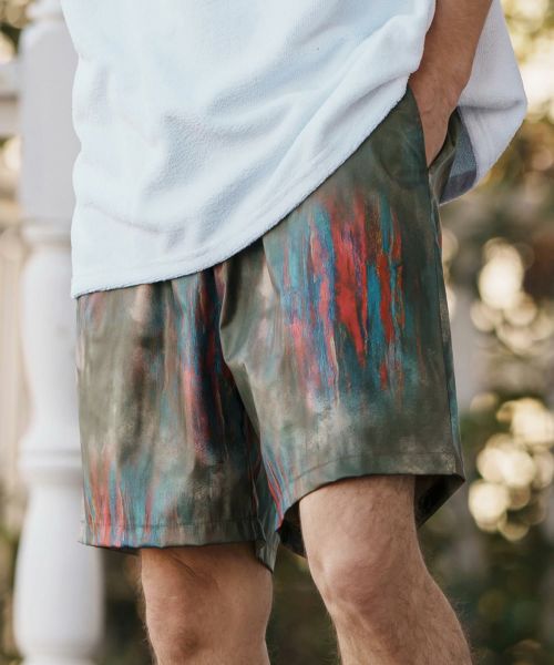 【CAMBIO(カンビオ)】Coating Like Graphic short Pants ショートパンツ(CAM25SS-003)